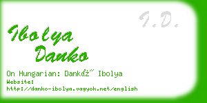 ibolya danko business card